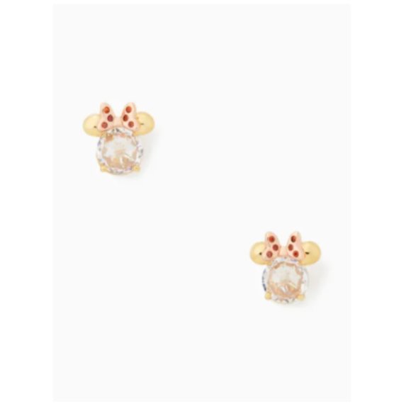 BRAND NEW KATE SPADE NEW YORK X DISNEY MINNIE CLEAR/GOLD STUD - Picture 3 of 8